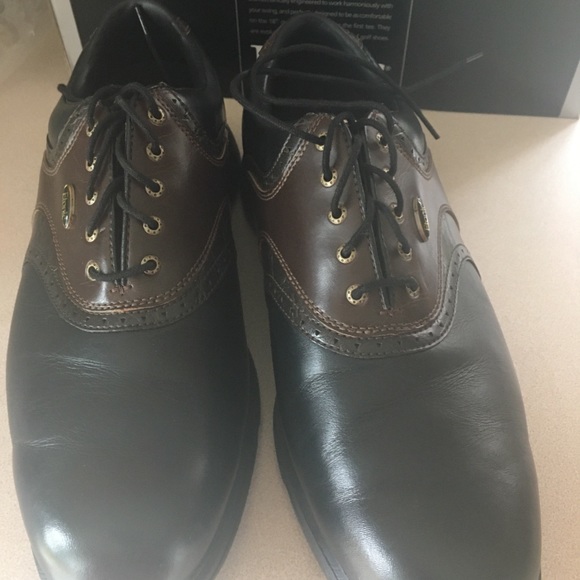 Etonic NEW Mens Goft shoes Two-tone brown and black - Picture 8 of 8